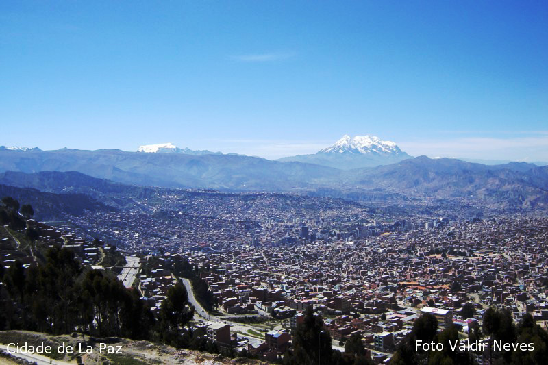Cidade de La Paz na Bolívia